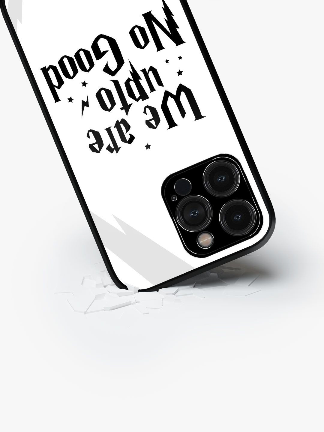 

macmerise Typography Printed iPhone 15 Pro Max Back Case Mobile Accessories, White