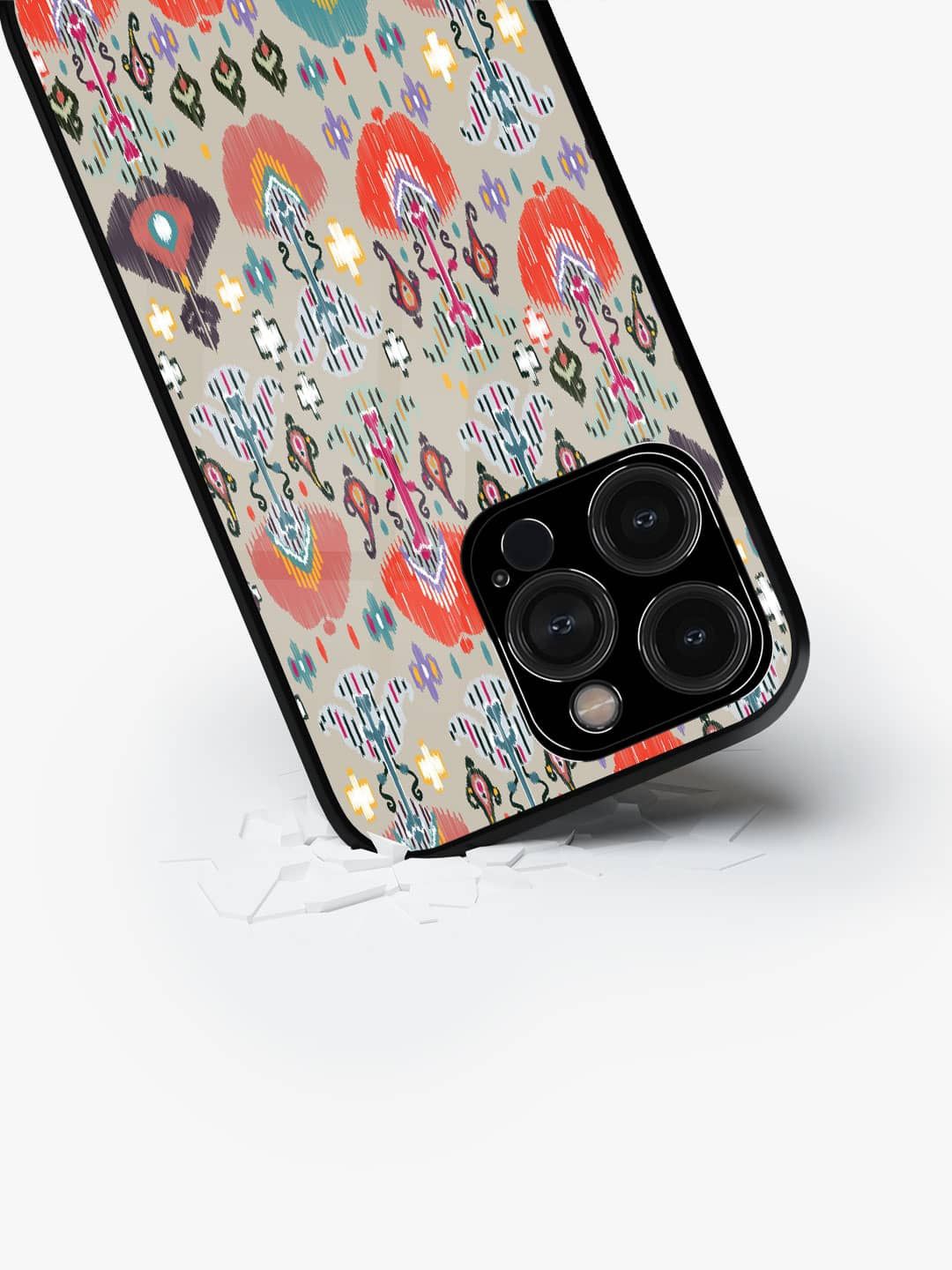 

macmerise Quirky Printed iPhone 15 Pro Back Case Mobile Accessories, Cream