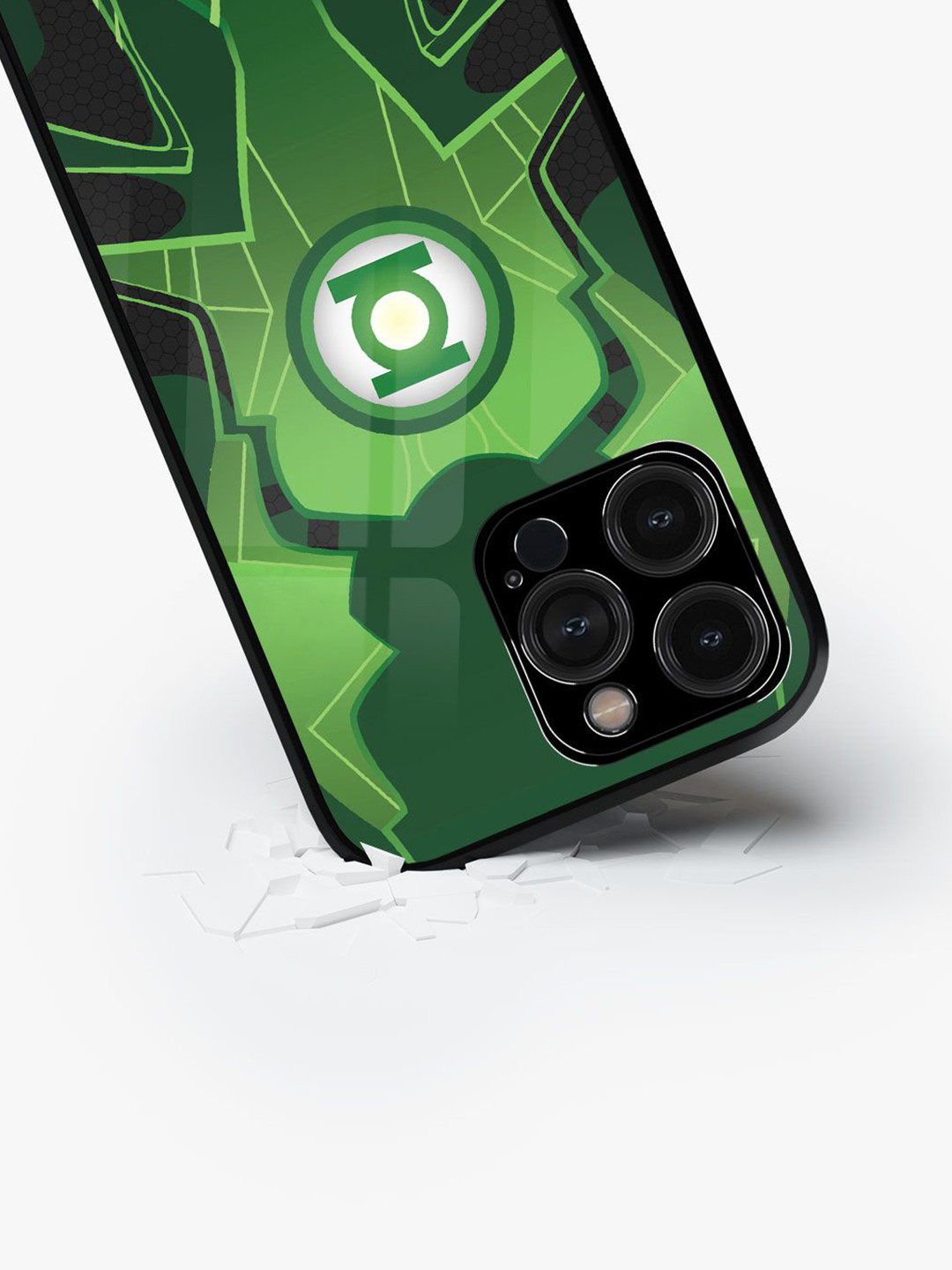 

macmerise Abstract Printed iPhone 15 Pro Max Back Case Mobile Accessories, Green