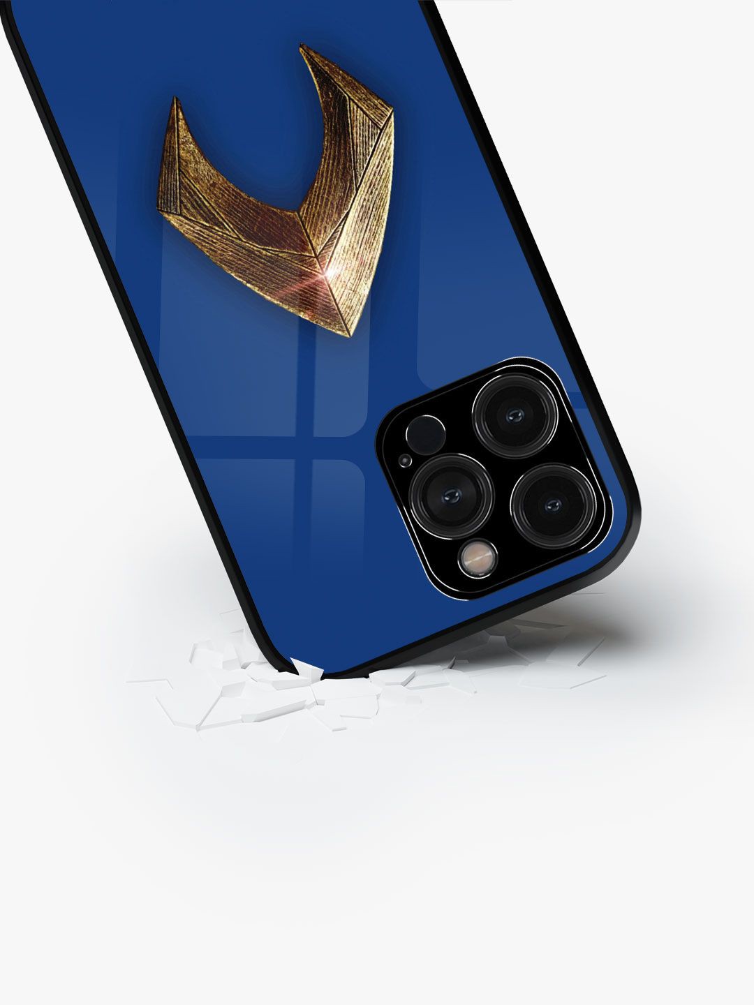

macmerise Superhero Printed iPhone 15 Pro Max Back Case Mobile Accessories, Blue