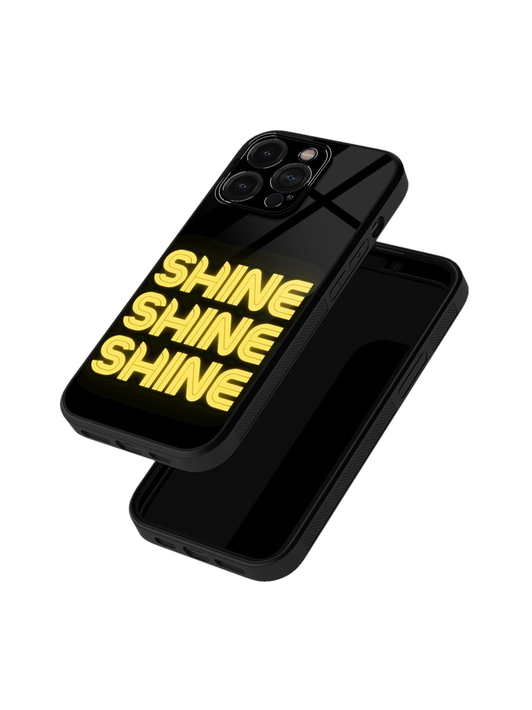 

macmerise Typography Printed iPhone 15 Pro Back Case Mobile Accessories, Black
