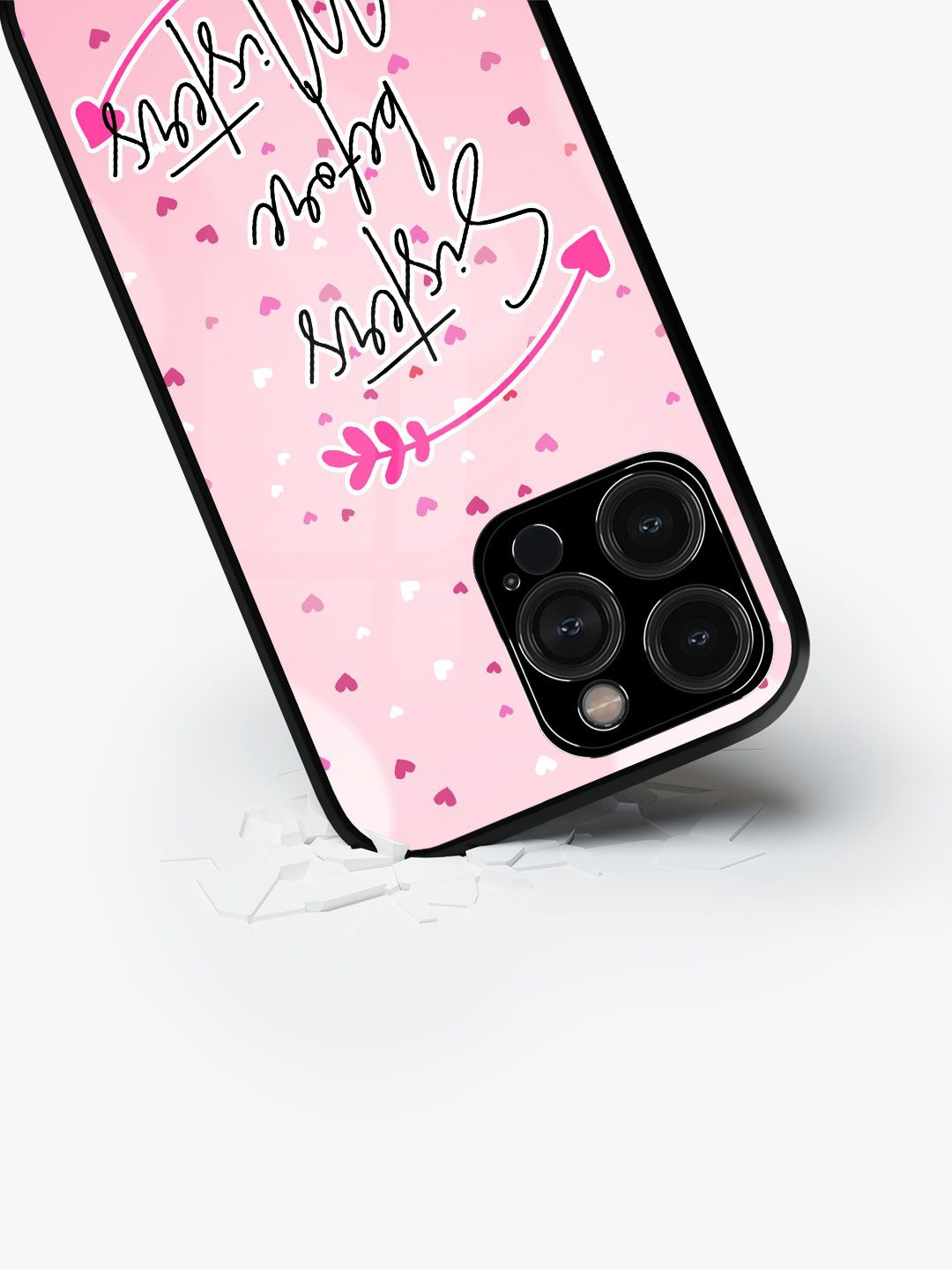 

macmerise Typography Printed iPhone 15 Pro Max Back Case Mobile Accessories, Pink