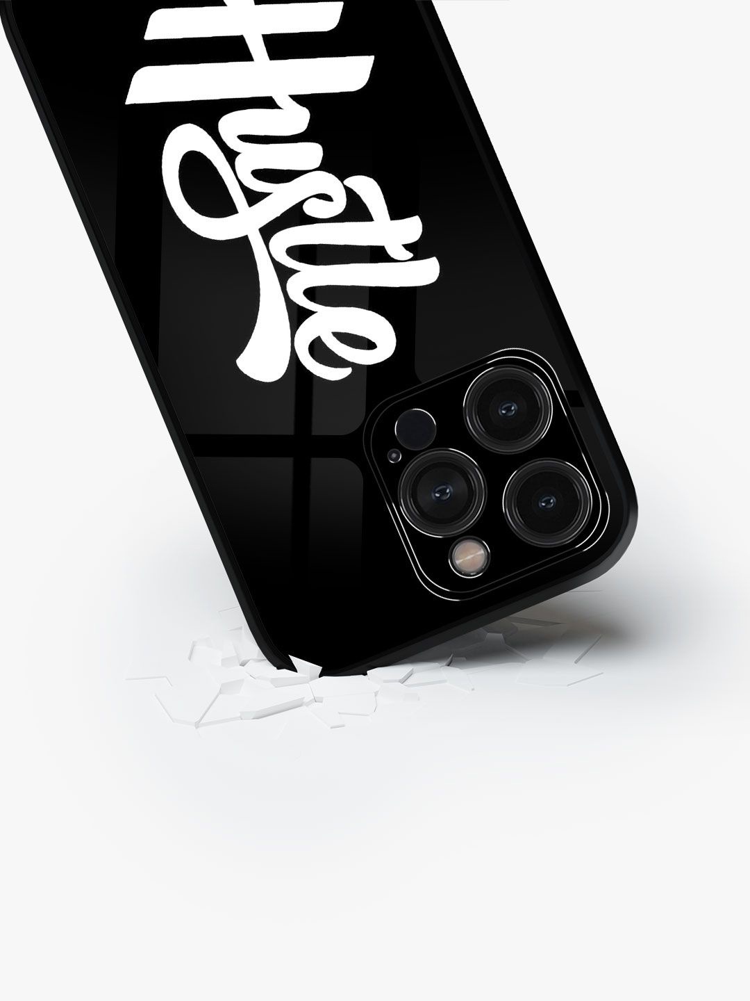 

macmerise Typography Printed iPhone 15 Pro Back Case Mobile Accessories, Black