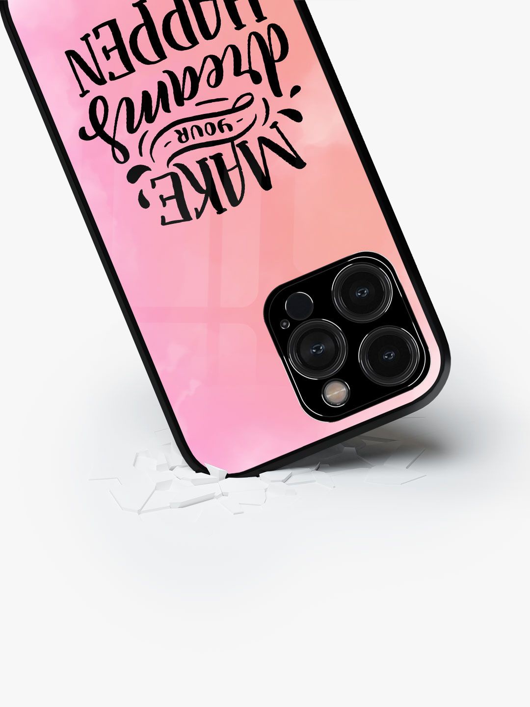 

macmerise Typography Printed iPhone 15 Pro Max Back Case Mobile Accessories, Pink