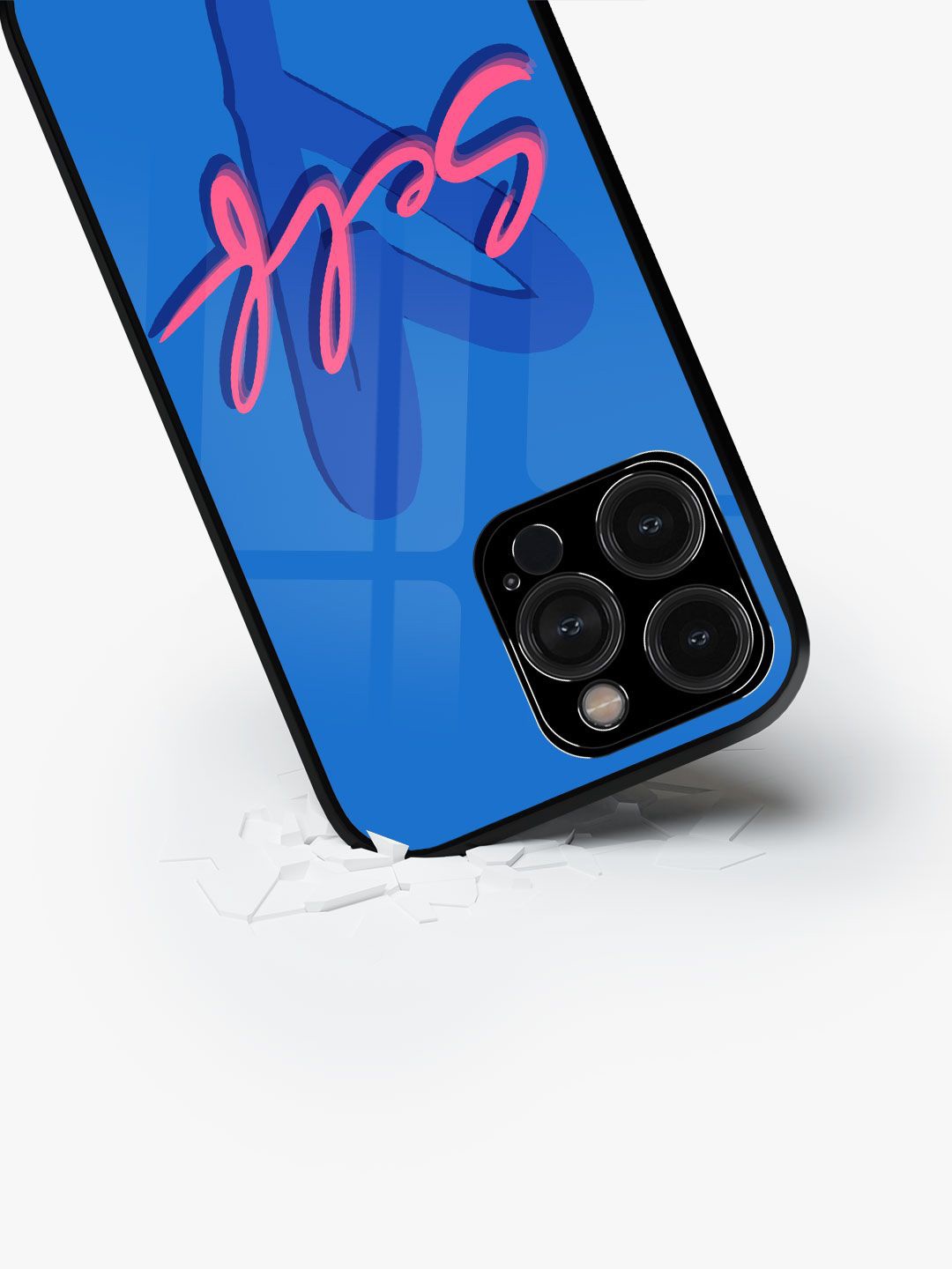 

macmerise Typography Printed iPhone 15 Pro Max Back Case Mobile Accessories, Blue