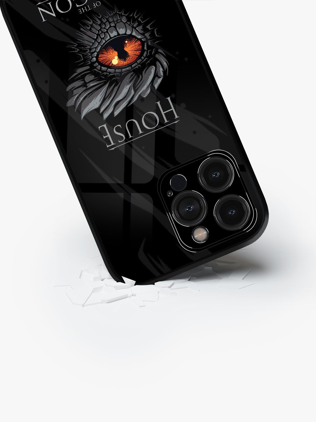 

macmerise Quirky Printed iPhone 15 Pro Max Back Case Mobile Accessories, Black