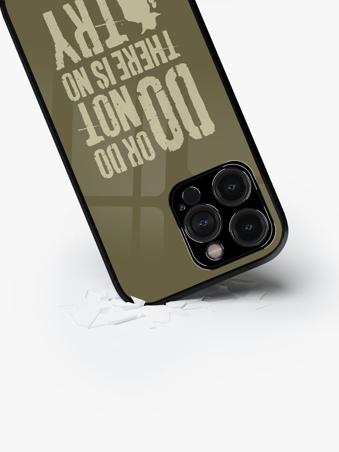 

macmerise Typography Printed iPhone 15 Pro Max Back Case Mobile Accessories, Olive