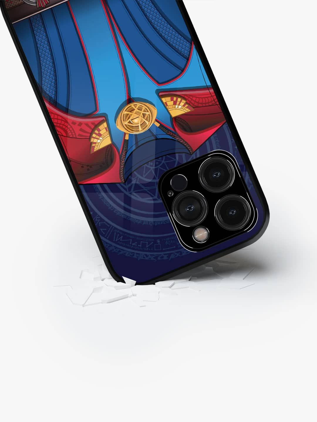

macmerise Superhero Printed iPhone 15 Pro Max Back Case Mobile Accessories, Blue