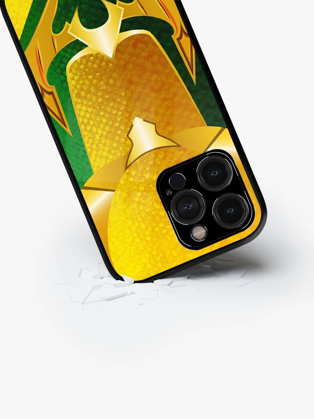 

macmerise Abstract Printed iPhone 15 Pro Max Back Case Mobile Accessories, Yellow