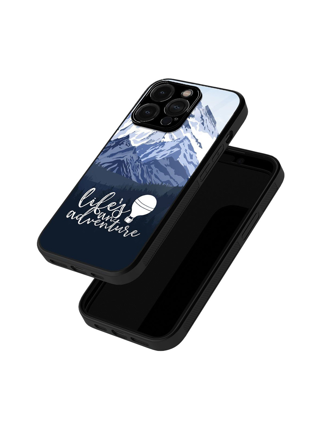 

macmerise Typography Printed iPhone 15 Pro Back Case Mobile Accessories, Blue