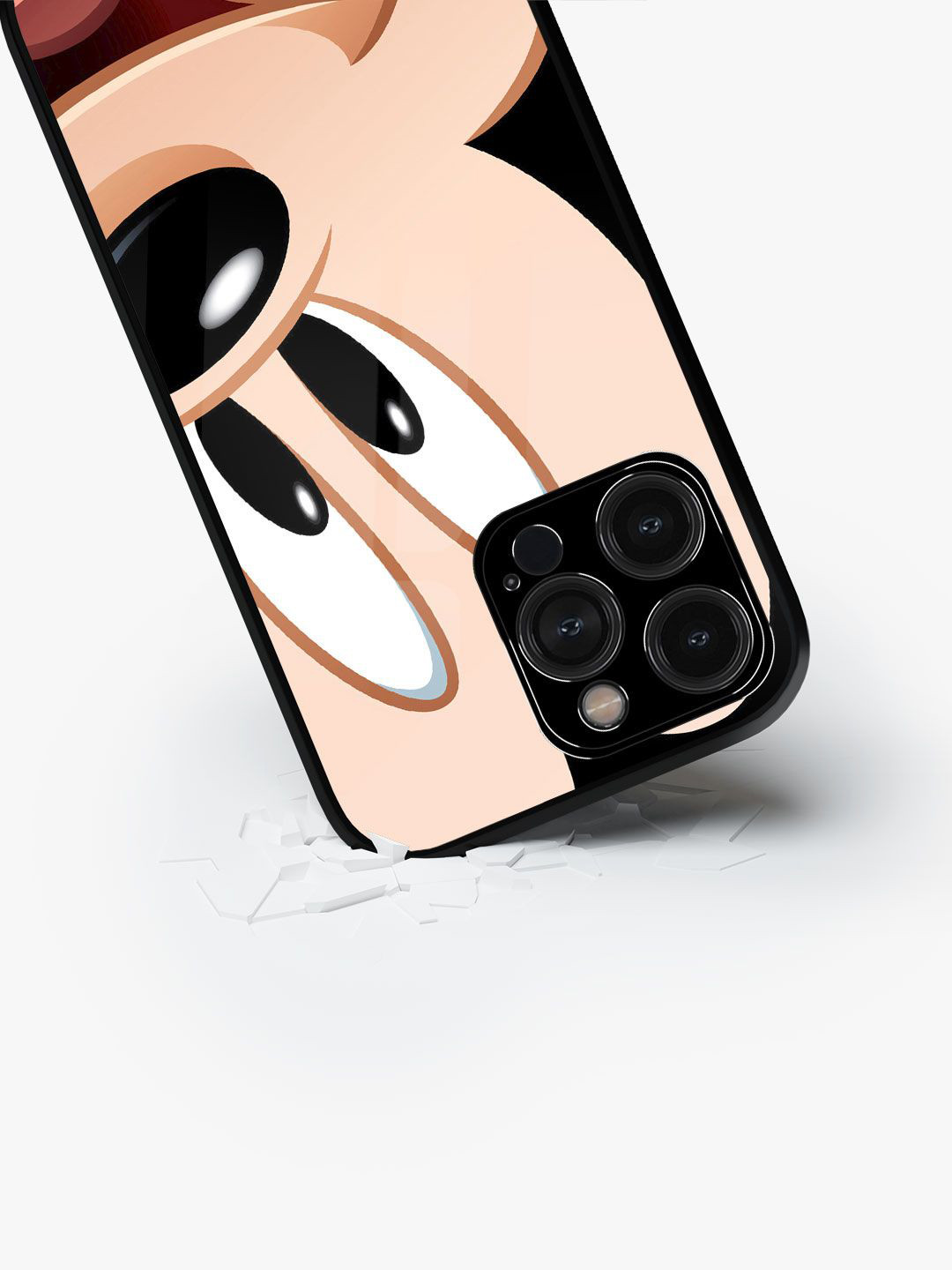 

macmerise Cartoon Characters Printed iPhone 15 Pro Max Back Case Mobile Accessories, Black