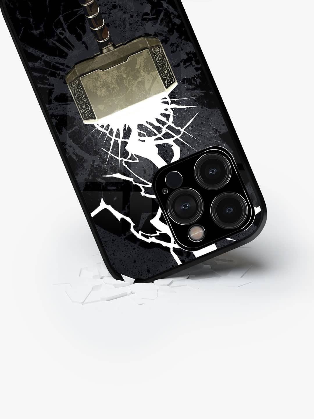 

macmerise Superhero Printed iPhone 15 Pro Back Case Mobile Accessories, Black