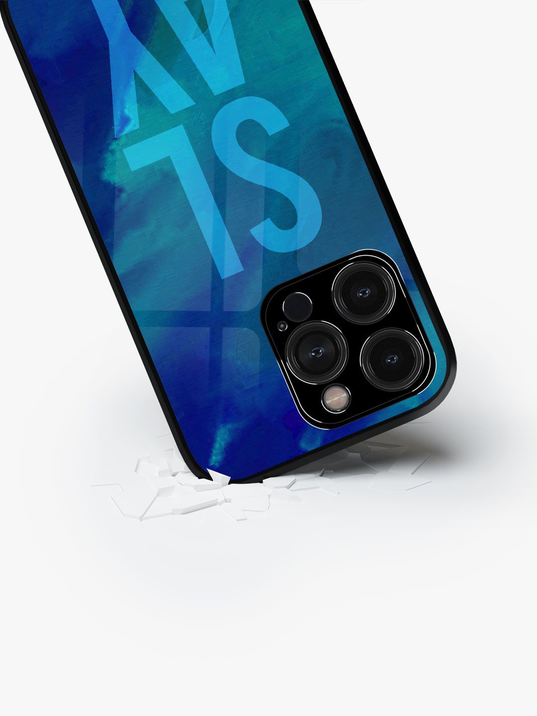 

macmerise Typography Printed iPhone 15 Pro Back Case Mobile Accessories, Blue