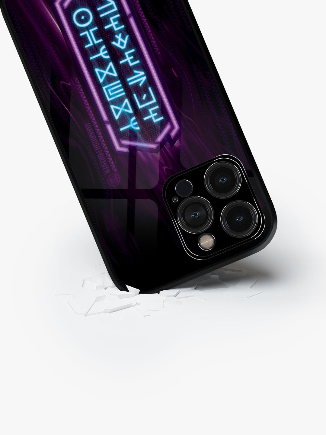 

macmerise Typography Printed iPhone 15 Pro Max Back Case Mobile Accessories, Black