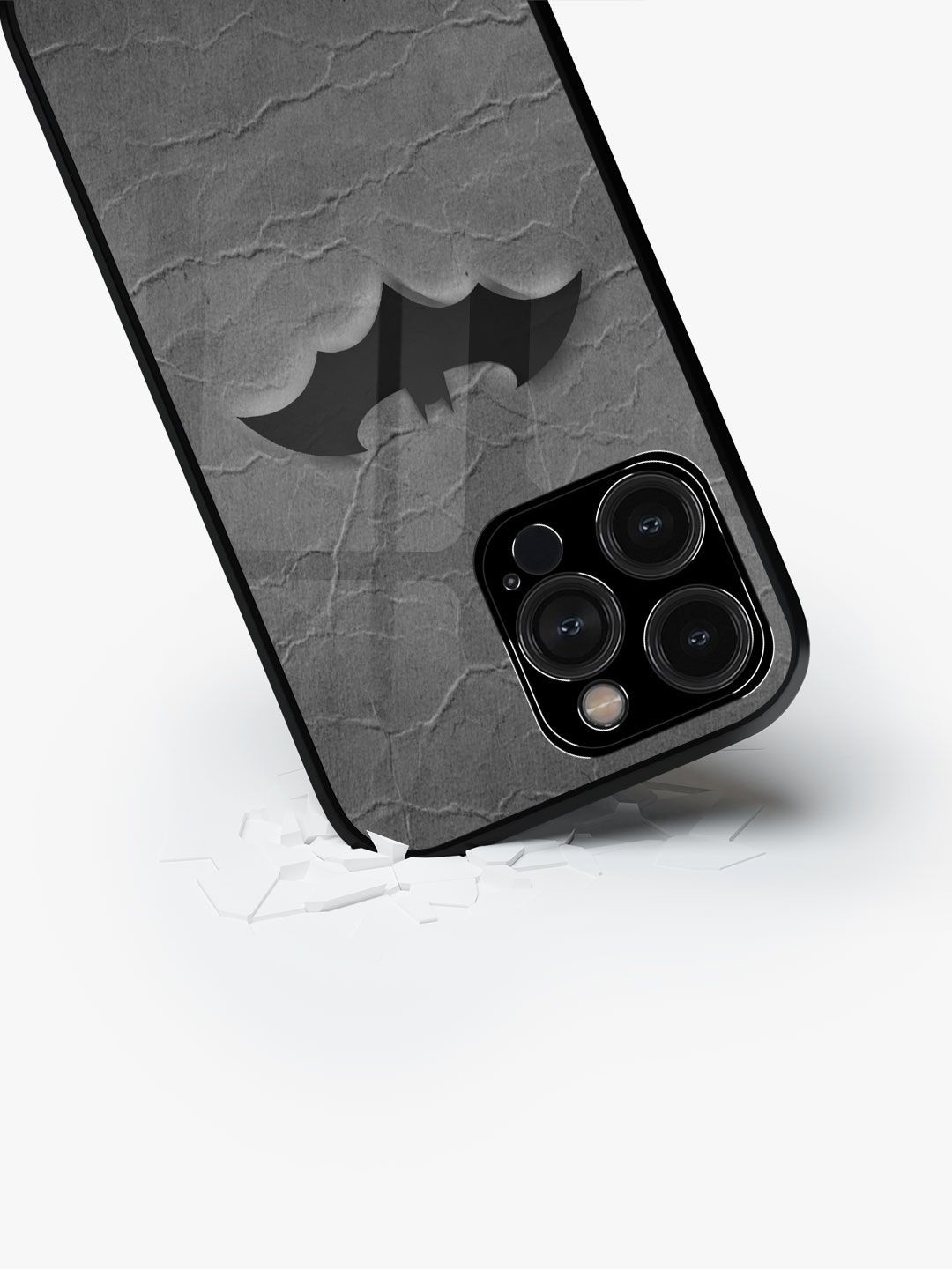 

macmerise Superhero Printed iPhone 15 Pro Max Back Case Mobile Accessories, Grey