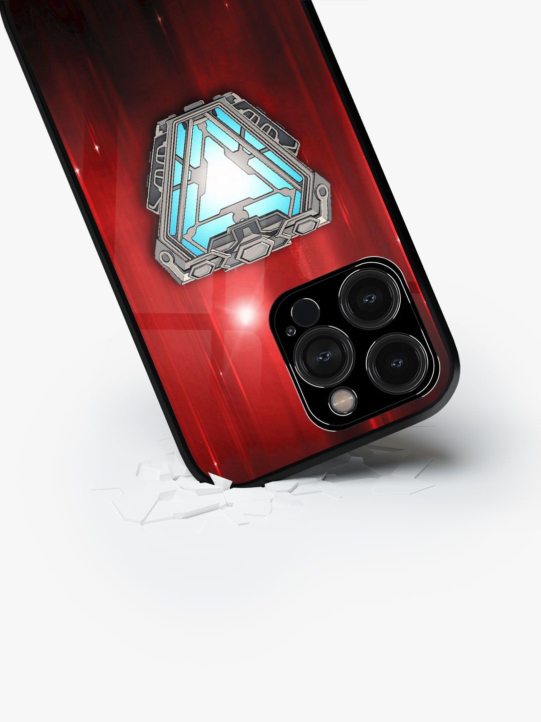 

macmerise Superhero Printed iPhone 15 Pro Max Back Case Mobile Accessories, Red