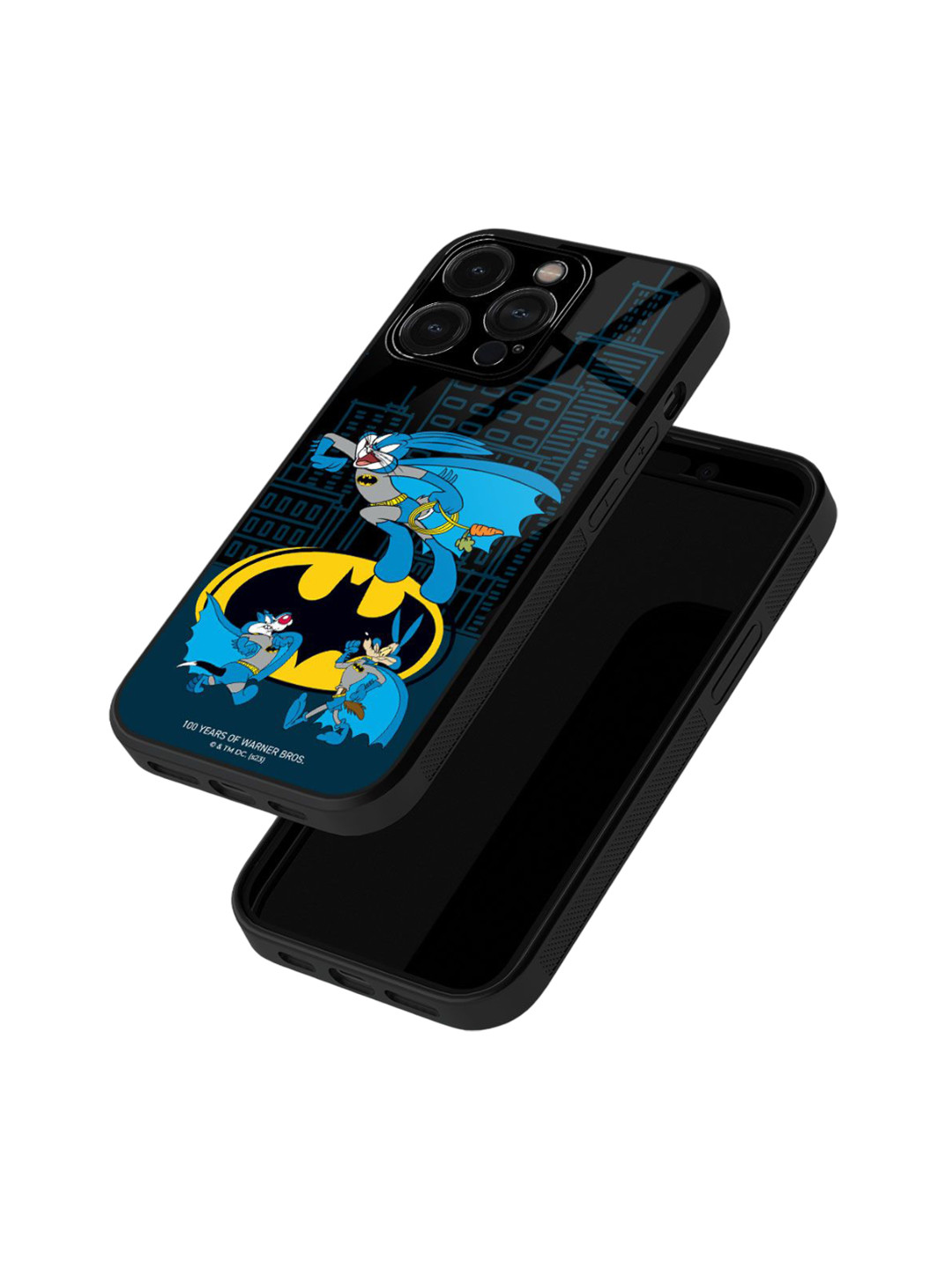 

macmerise Superhero Printed iPhone 15 Pro Back Case Mobile Accessories, Blue
