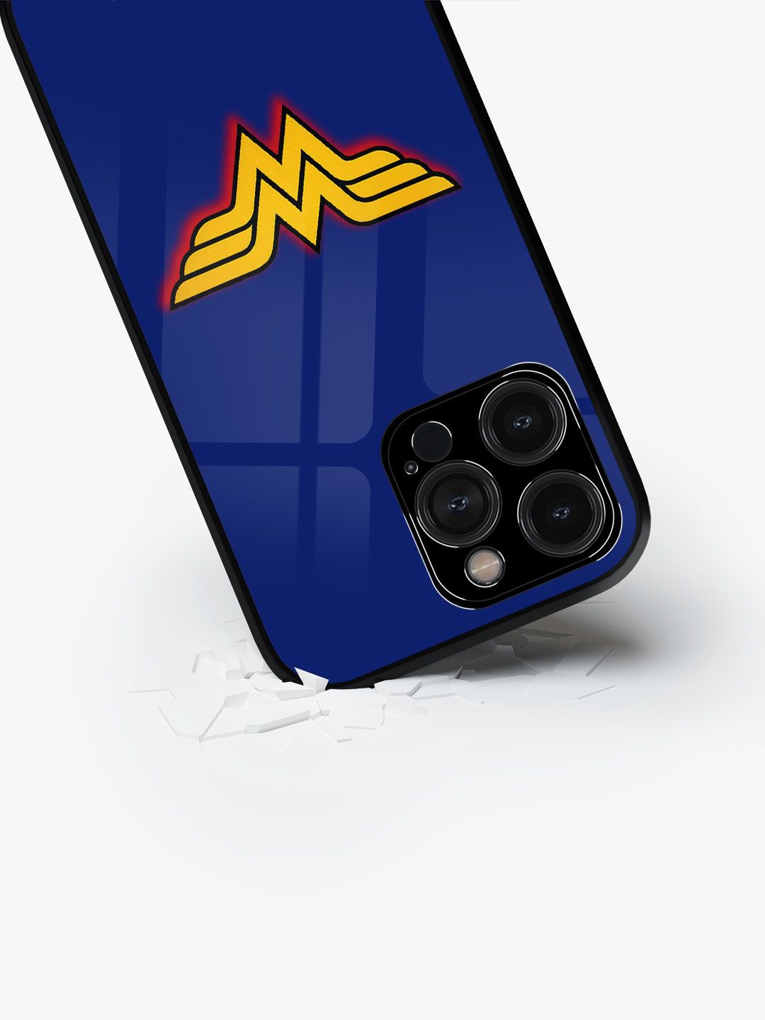 

macmerise Superhero Printed iPhone 15 Pro Max Back Case Mobile Accessories, Blue