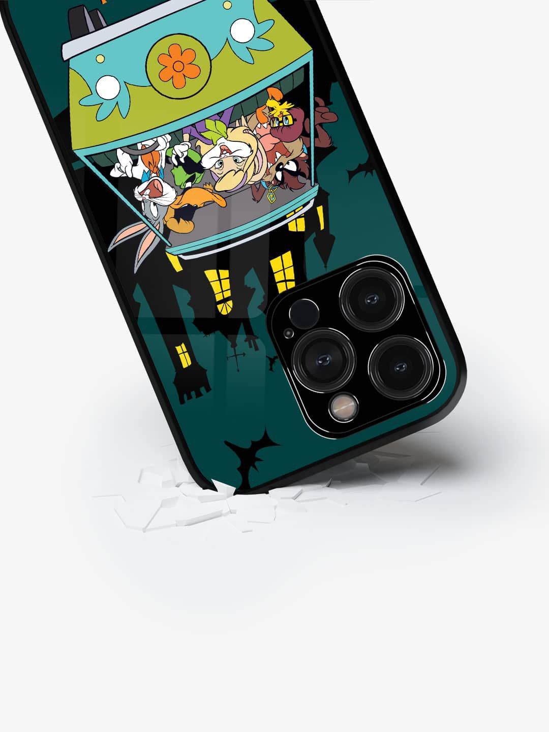 

macmerise Cartoon Characters Printed iPhone 15 Pro Back Case Mobile Accessories, Green