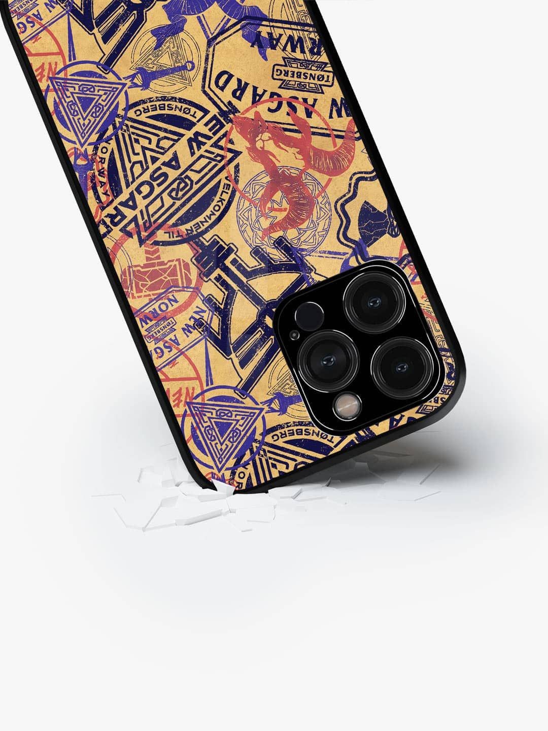 

macmerise Quirky Printed iPhone 15 Pro Max Back Case Mobile Accessories, Beige