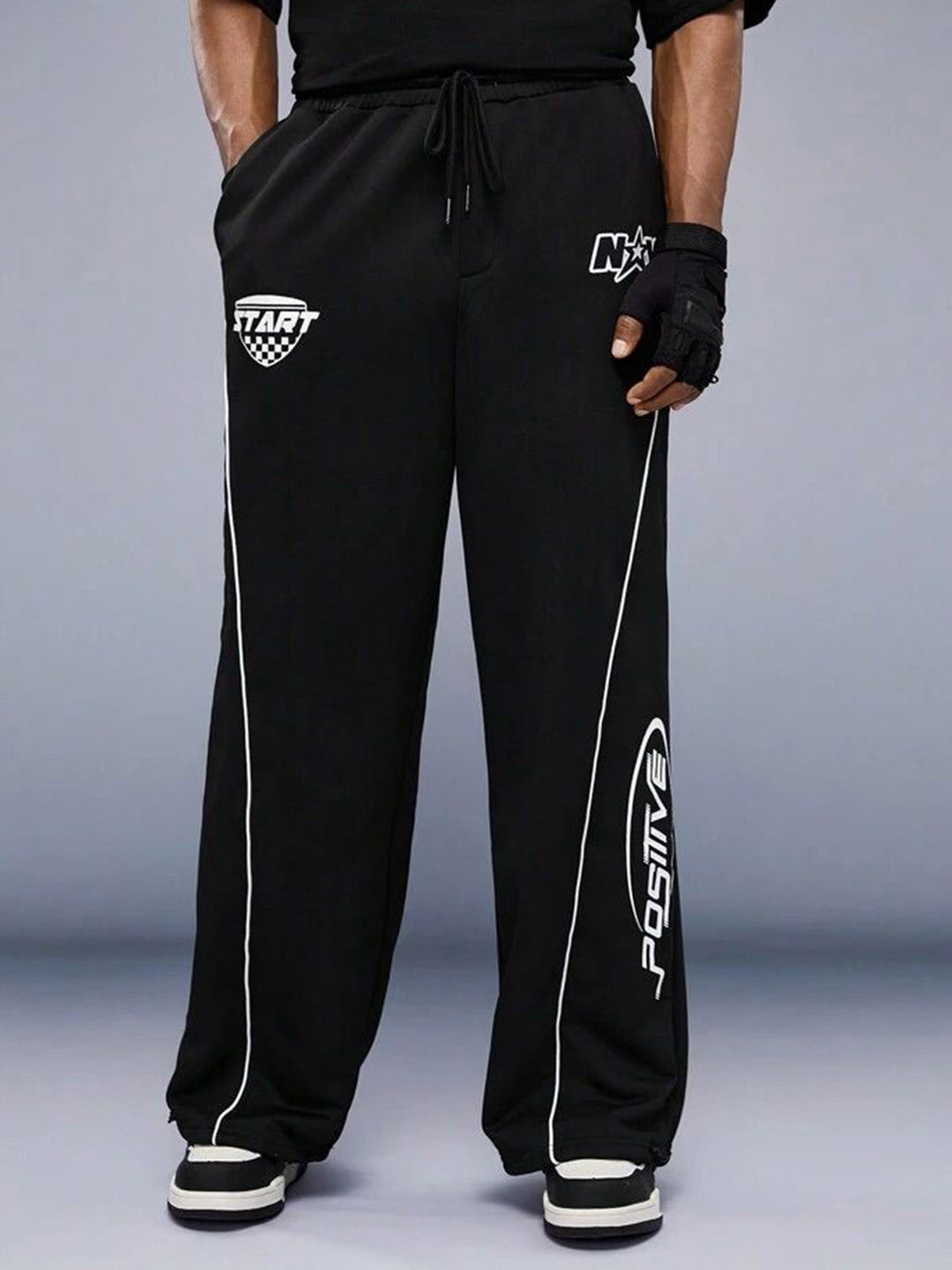 

TABADTOD Men Relaxed Fit Track Pants, Black