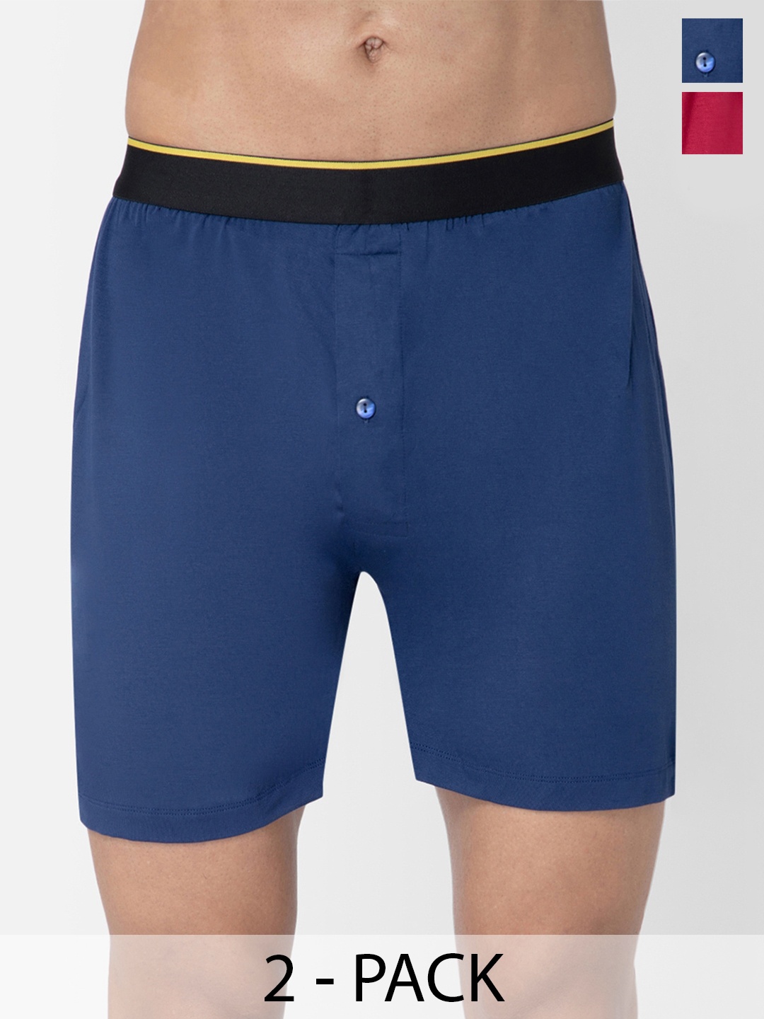 

bummer Pack Of 2 Boxers BOGALGE02S, Maroon