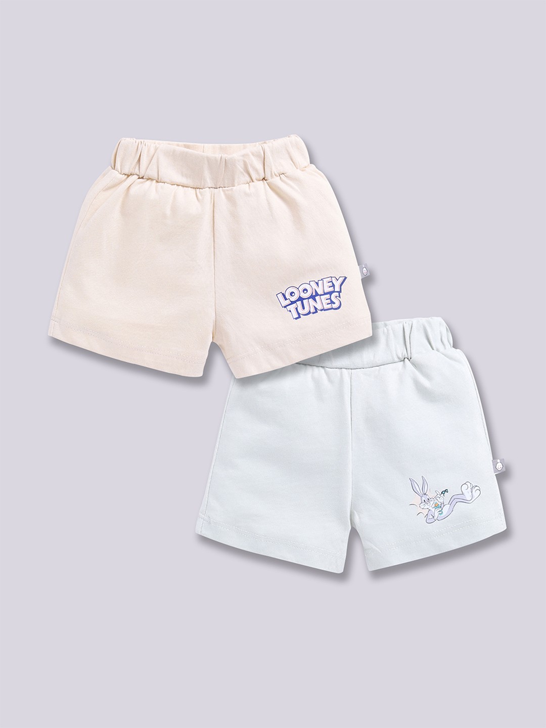 

YK X Tinyo Infants Boys Set of 2 Printed Pure Cotton Shorts, Assorted