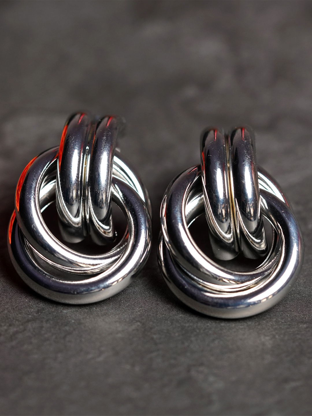 

Zoey Silver-Plated Contemporary Drop Earrings