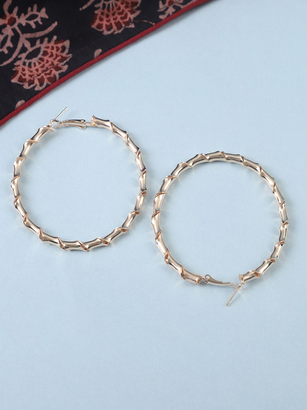 

Zoey Gold Plated Hoop Earrings