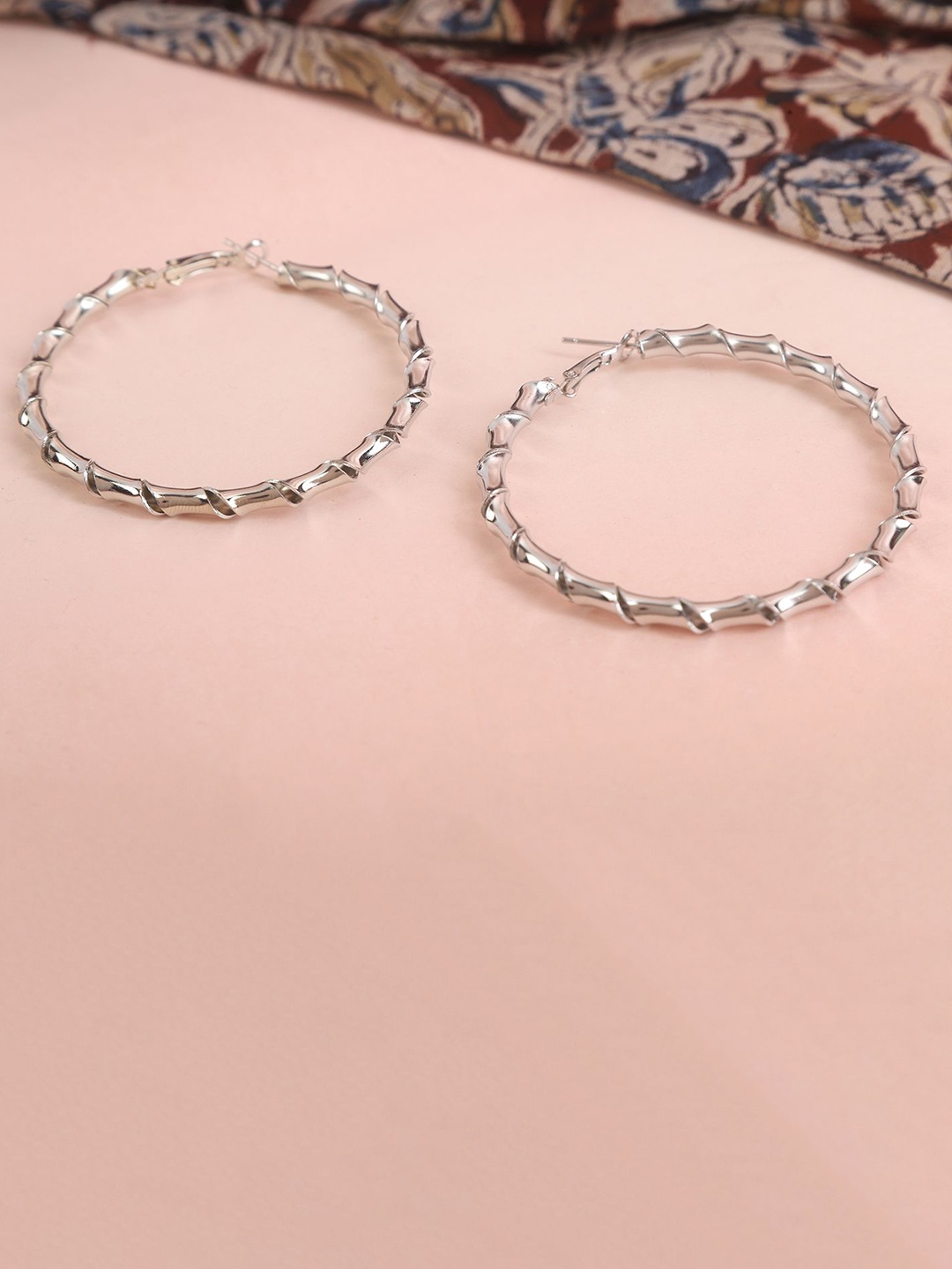 

Zoey Silver-Plated Circular Hoop Earrings