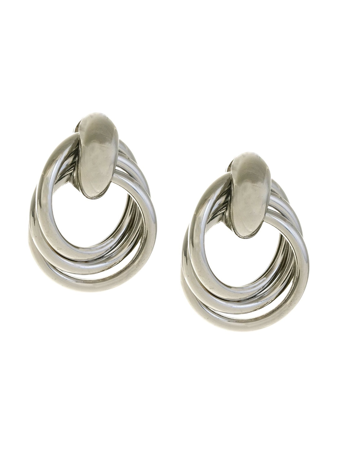 

Zoey Silver-Plated Contemporary Drop Earrings