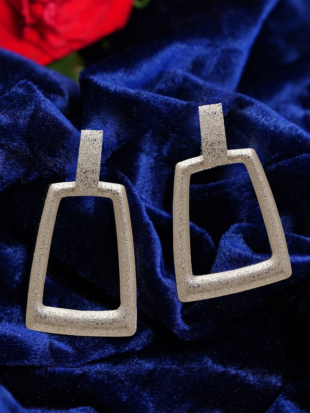 

Zoey Silver-Plated Contemporary Drop Earrings