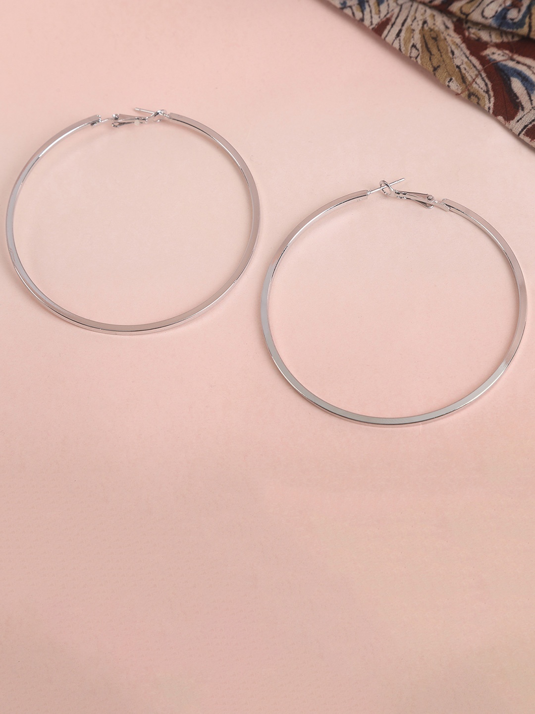 

Zoey Silver Plated Hoop Earrings