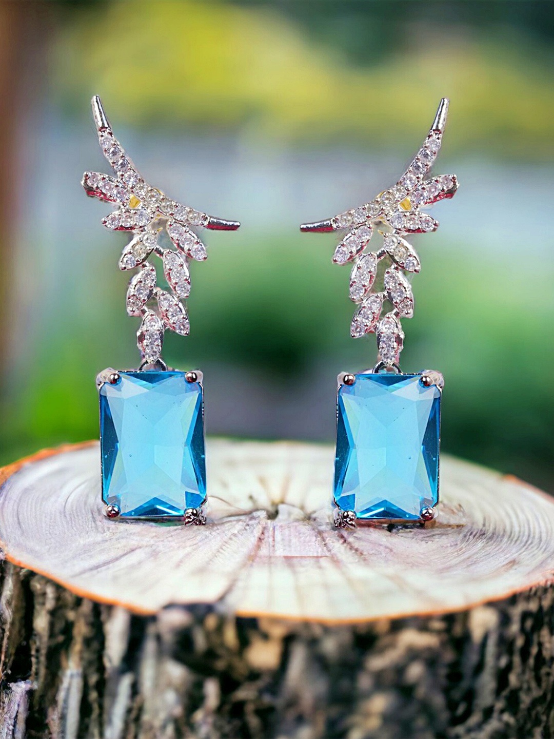 

Zoey Silver Plated Cubic Zirconia Drop Earrings