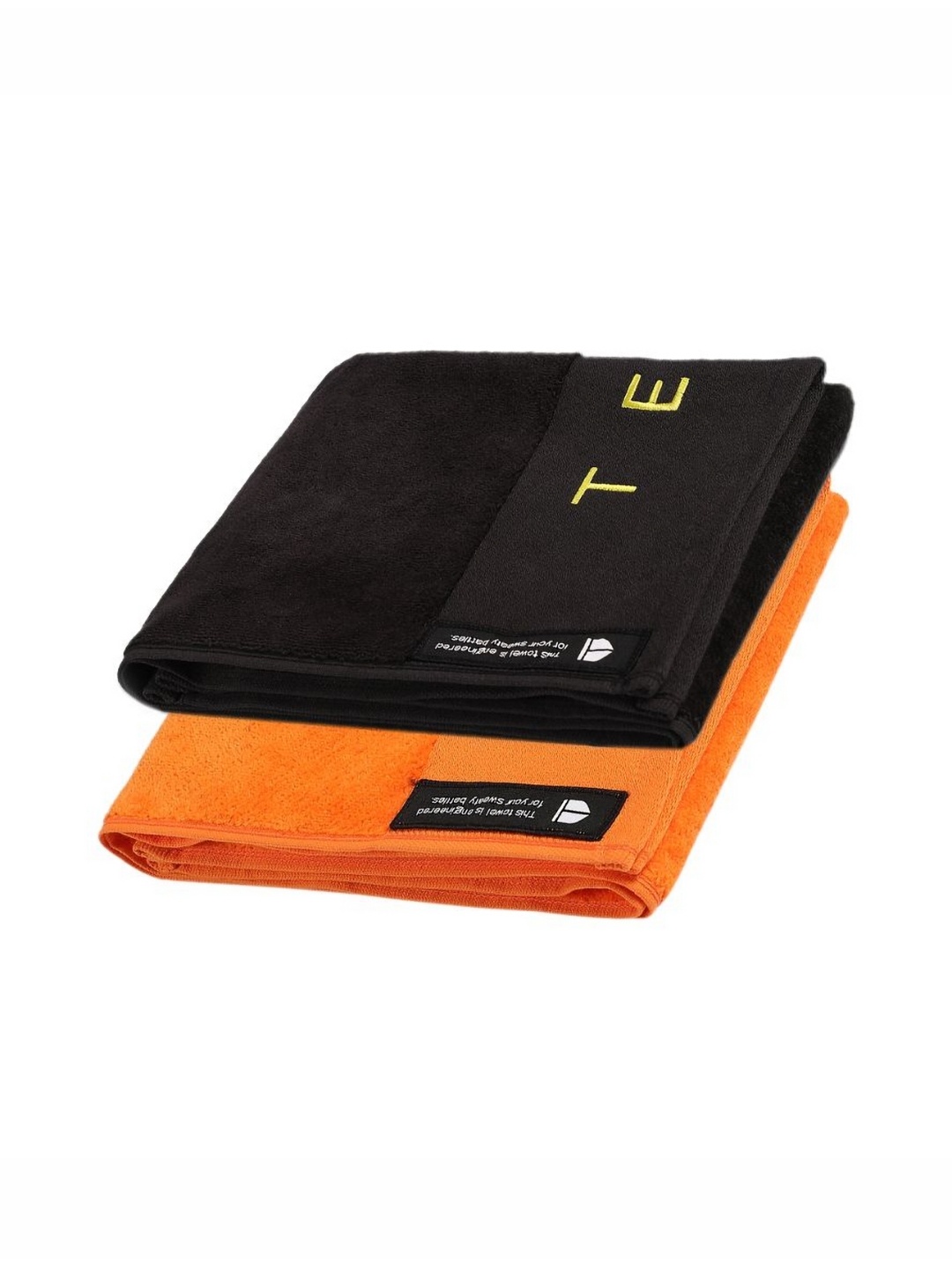 

TEGO Black & Orange 2 Pices Highly Absorbent 550 GSM Hand Towel