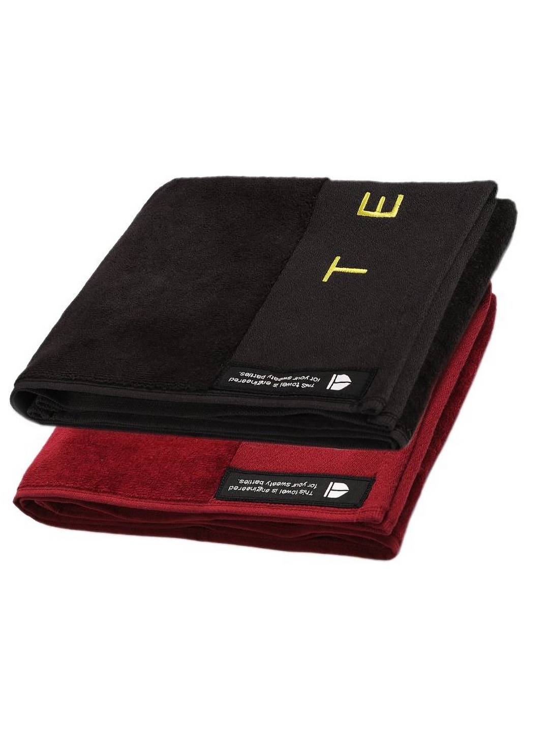 

TEGO Red & Black 2 Pieces Highly Absorbent 550 GSM Hand Towel