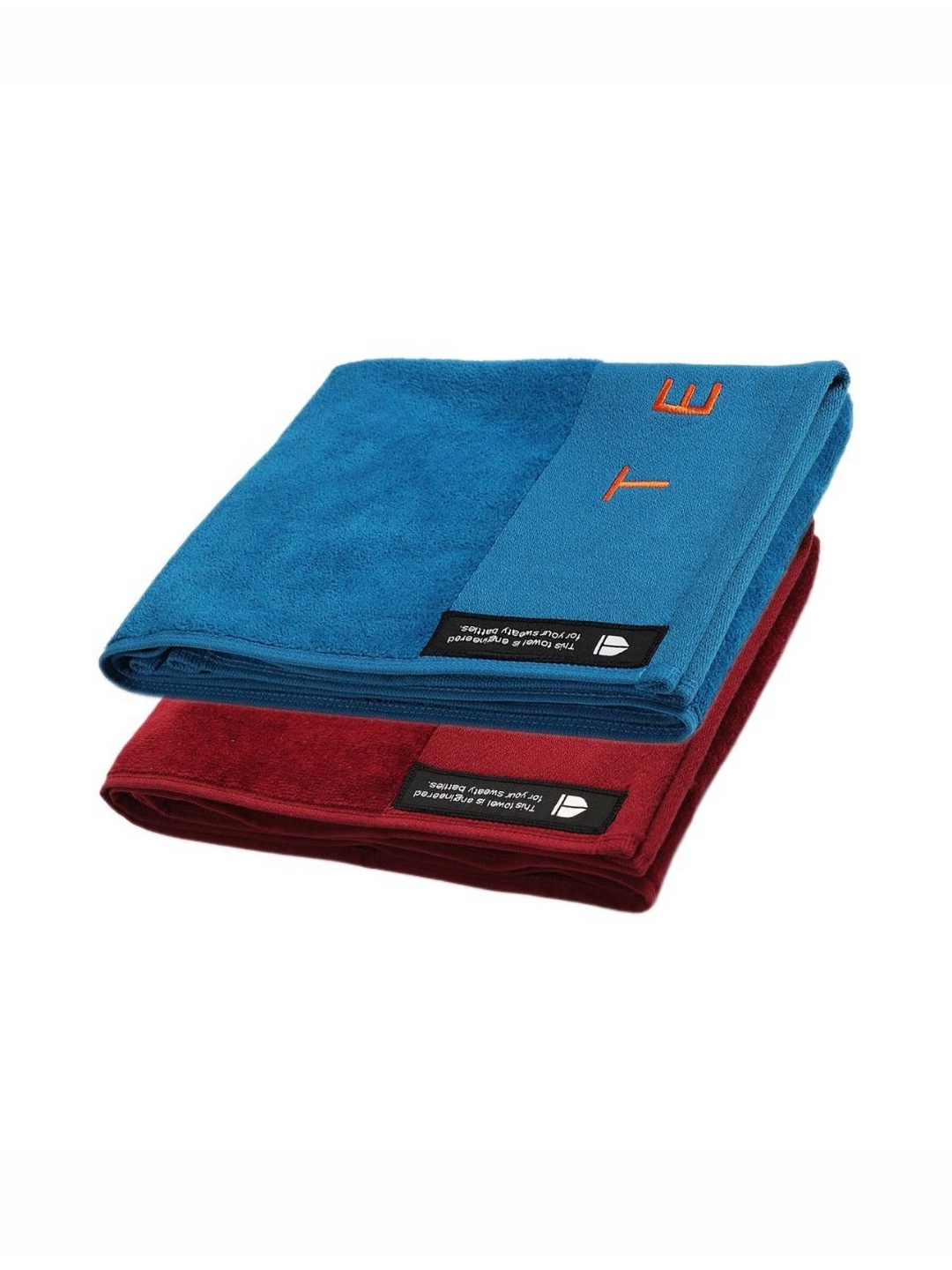 

TEGO Blue & Red 2 Pieces Cotton Anti-Bacterial 550 GSM Reversible Hand Towels