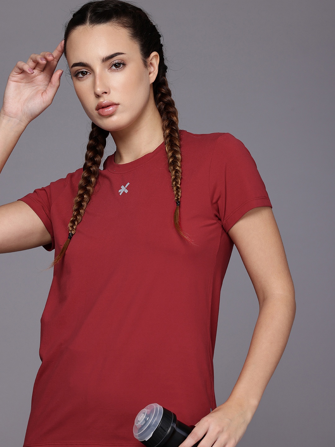 

HRX by Hrithik Roshan Women Running T-shirt, Red