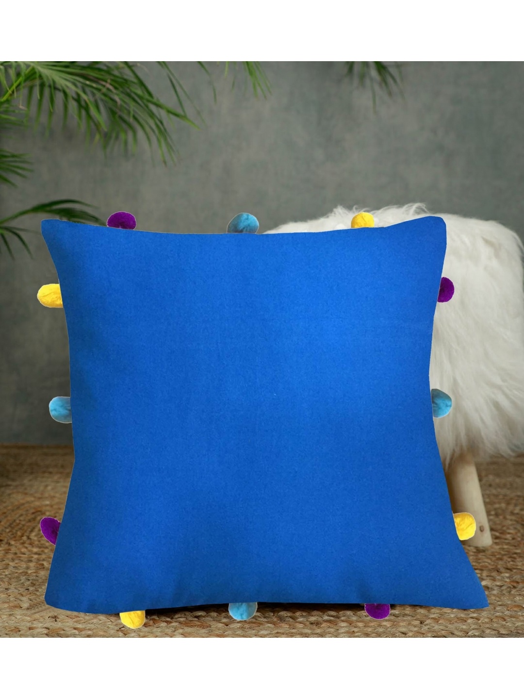 

Lushomes Blue Square Cushion Covers