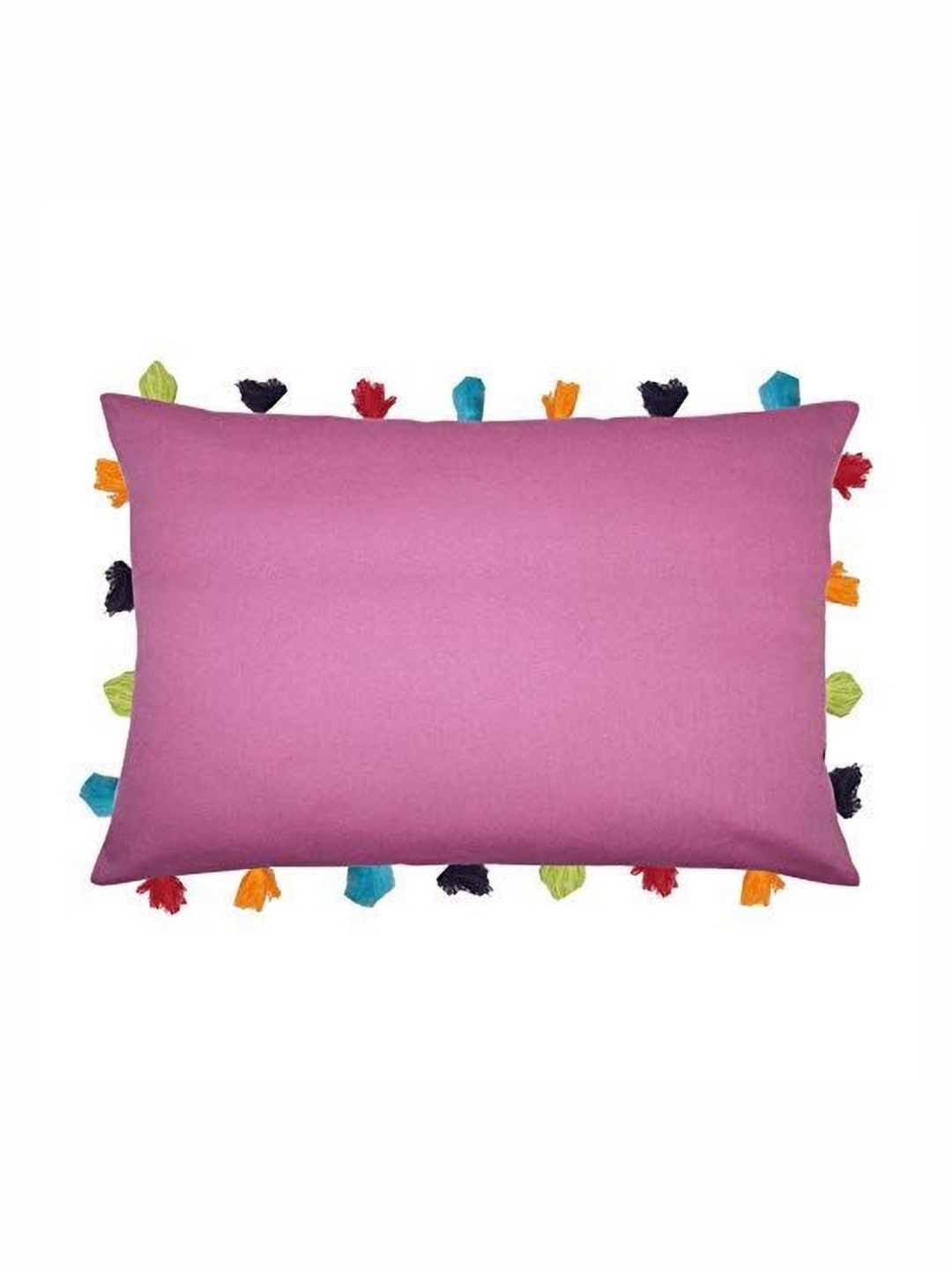 

Lushomes Purple & Green Cotton Rectangle Cushion Covers