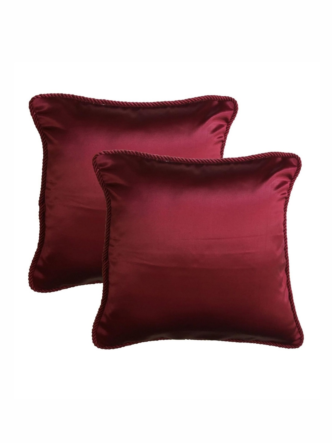 

Lushomes Purple 2 Pieces Square Cushion Covers