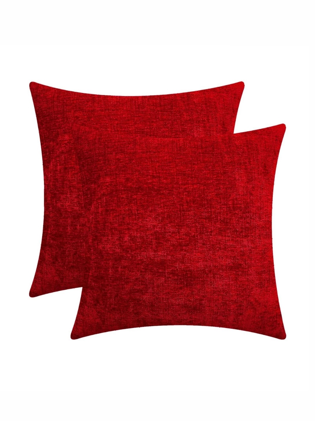 

Lushomes Red 2 Pieces Square Cushion Covers