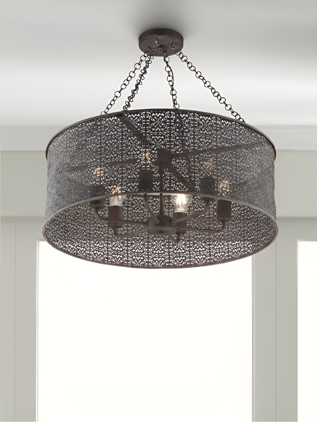 

The Art House Grey Textured Aluminium Contemporary Ceiling Lamp