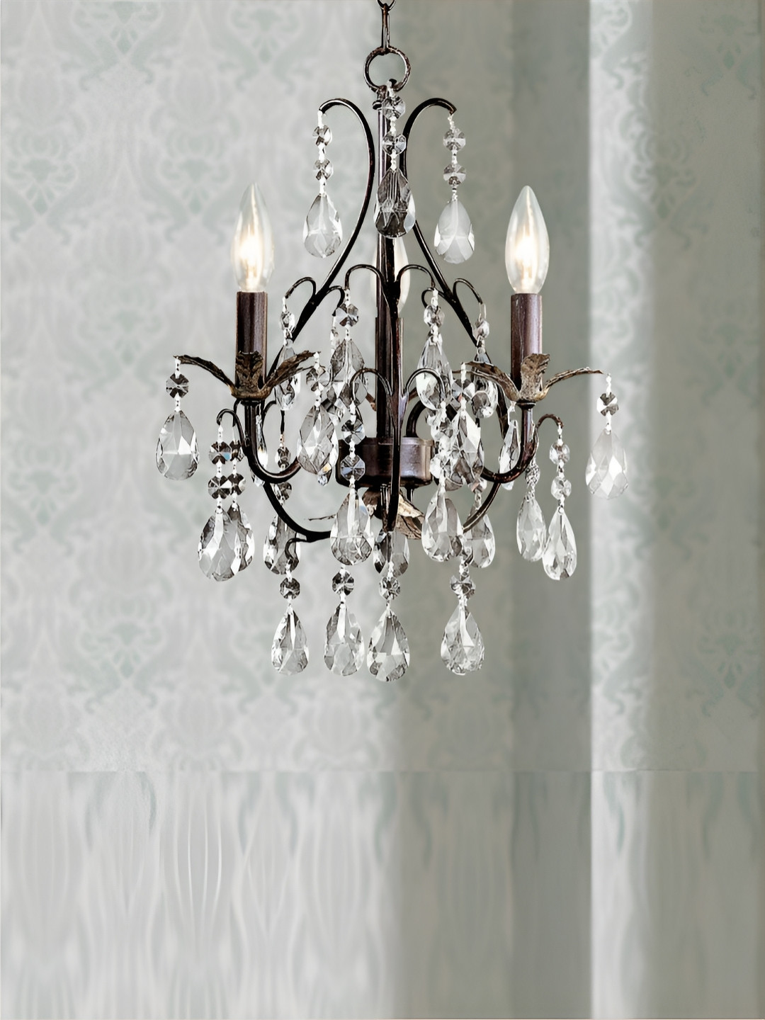 

The Art House Transparent & Black Textured Aluminium Abstract Shaped Ceiling Lamp