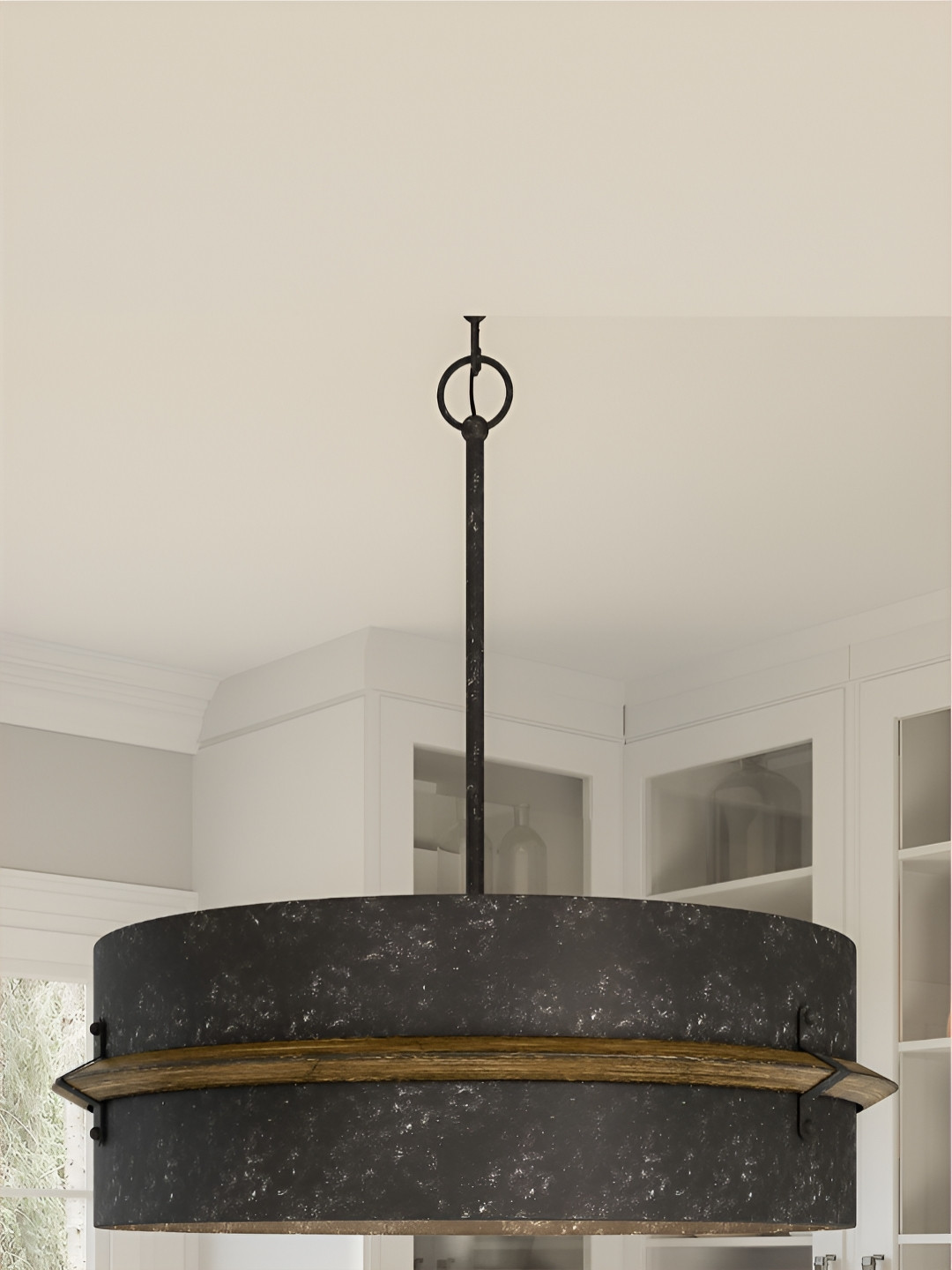 

The Art House Black & Brown Textured Aluminium Ceiling Lamp