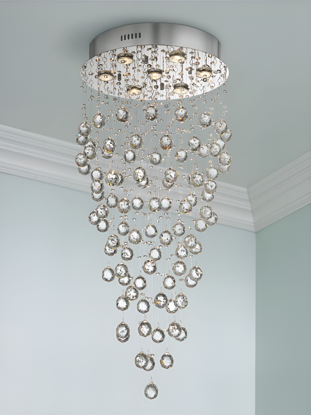 

The Art House White & Transparent Aluminium Ceiling Lamp