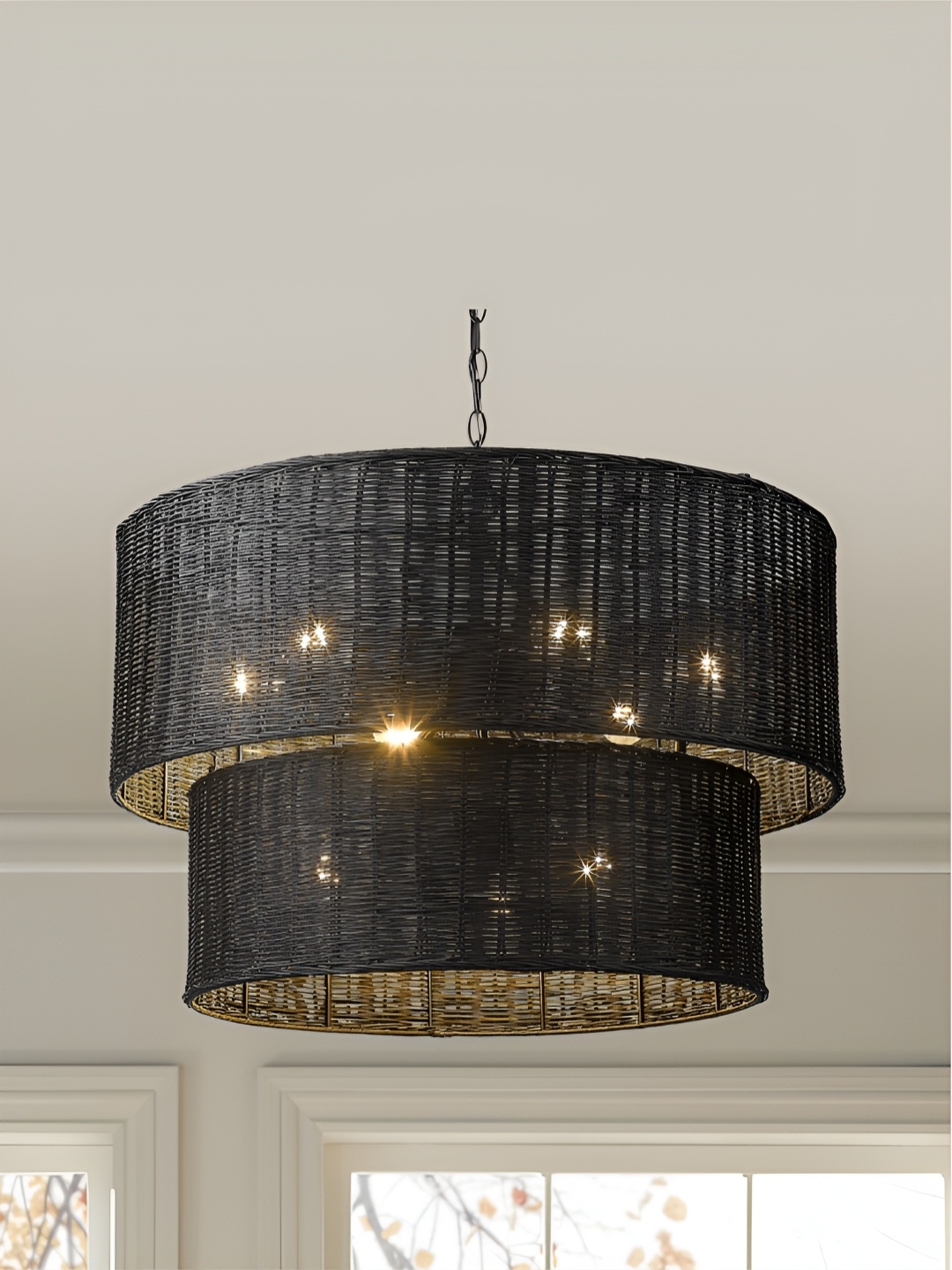 

The Art House Black Textured Aluminium Contemporary Ceiling Lamp