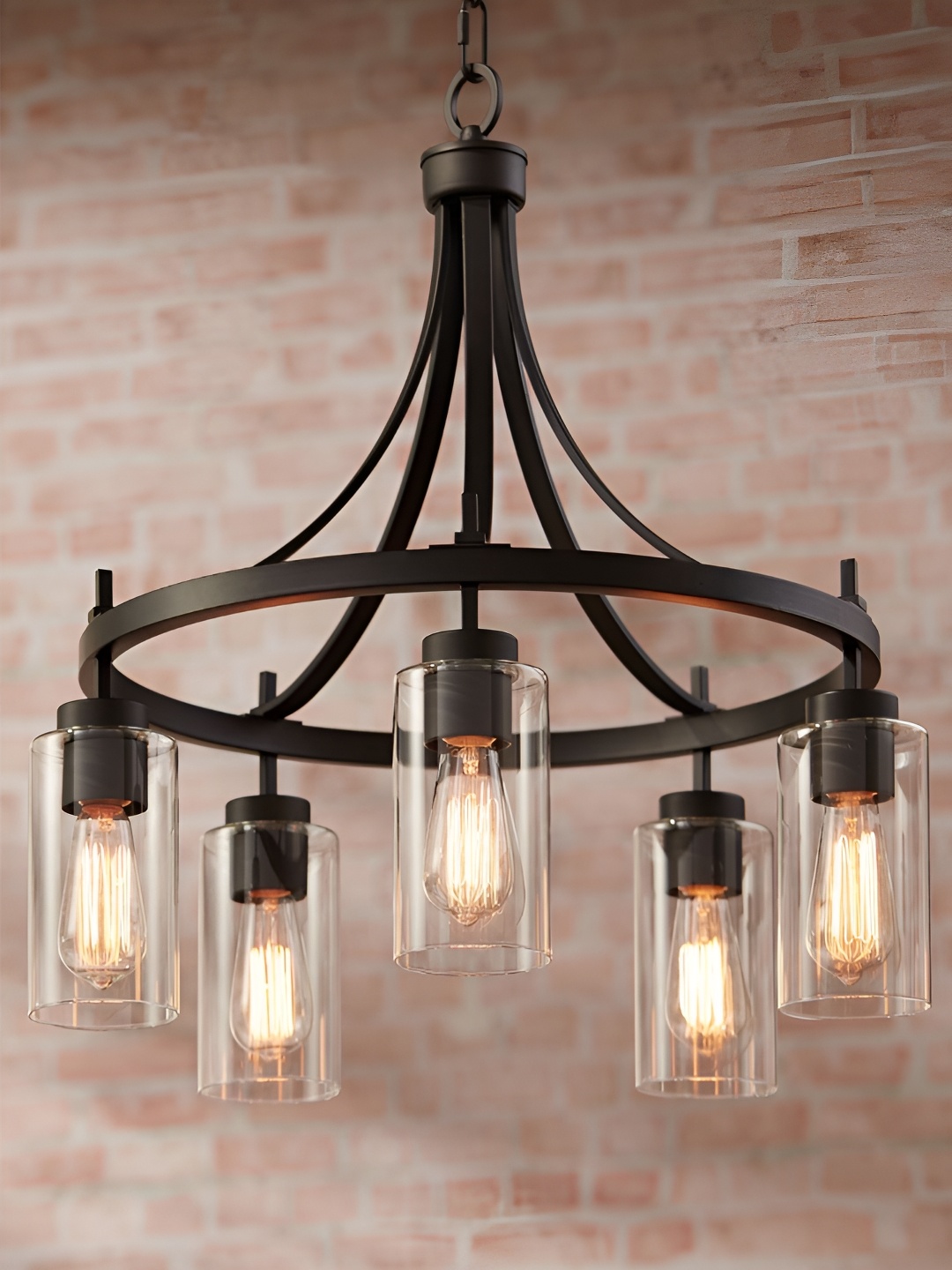 

The Art House Black Textured Aluminium Contemporary Chandelier Ceiling Lamp