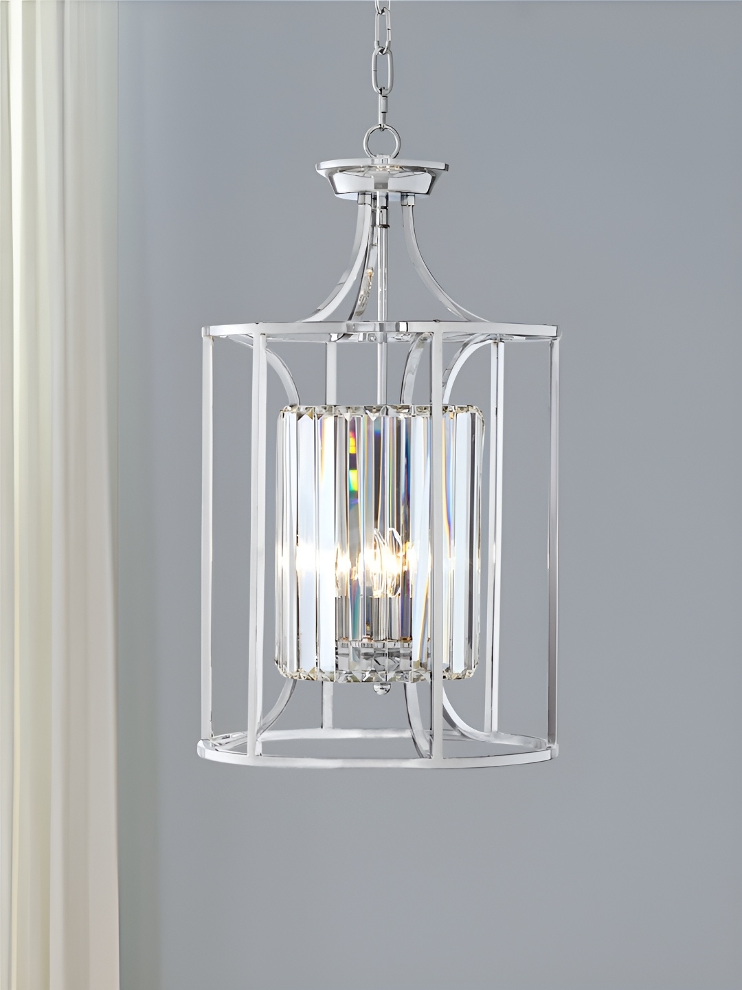 

The Art House Silver-Toned Contemporary Ceiling Lamp