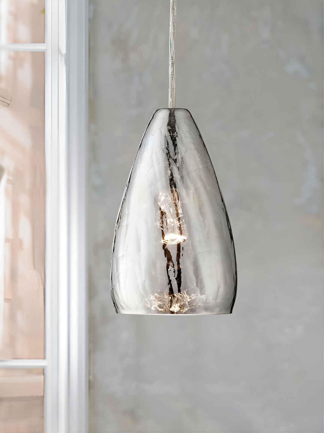 

The Art House Grey Printed Bell Shaped Aluminium Ceiling Lamp